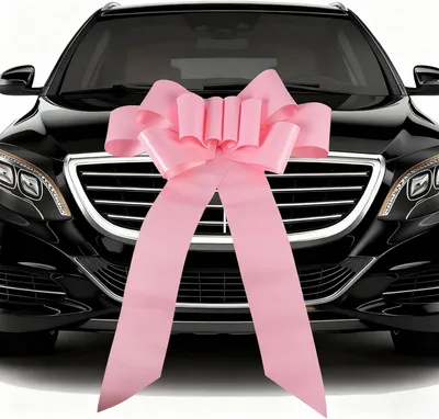 Produktbild von Geschenkschleife 76 cm, rosa, Kunststoff, für Feiertage