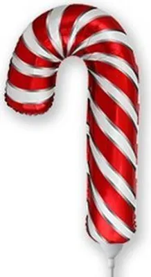 Produktbild von Folienballon 14 Weihnachtslutscher weiß und rot