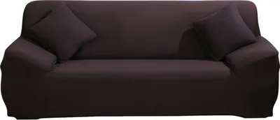 Produktbild von Sofahusse Stretchhusse Sofabezug  Stretch Stoff Sofa Schonbezug Möbel Protector 1/2/3/4 Sitz Couch Bezug (Kaffee)