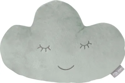 Produktbild von roba Kuschelkissen 'roba Style' Wolke frosty green, flauschiges Dekokissen für Baby- & Kinderzimmer