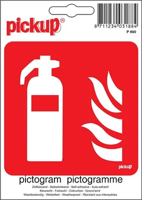Produktbild von Piktogramm 10x10cm Feuerlöscher Pickup