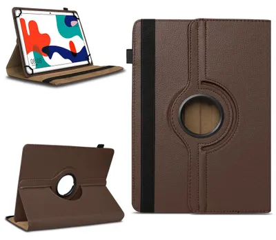 Produktbild von Tablet Tasche für Tabwee Tablet T90 / W90 Hülle Schutzhülle Schutz Drehbar CaseFarben:Braun