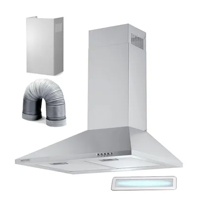 Produktbild von MPM MPM-60-OK-25 Wand-Kaminhaube 348 m³/h Silber 60cm