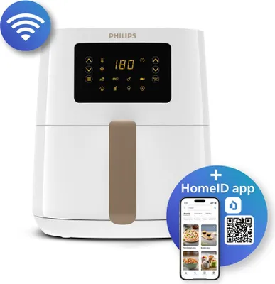 Obrázok produktu pre Fritéza Philips série 5000 HD9255/30 Fritéza s jedným obrázkom 4,1 l Samostatná teplovzdušná fritéza 1400 W Biela (HD9255/30)