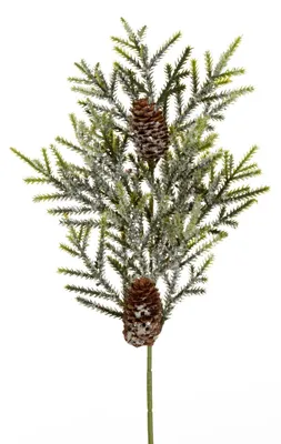 Produktbild von Weihnachtsgestoß mit Tannenzweigen, 30 cm lang, grün, mit Zapfen, Set mit 12 Stück