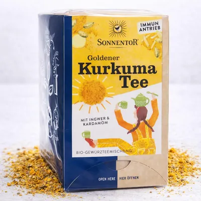 Immagine prodotto di Tè alla curcuma - Zenzero e cardamomo 36g