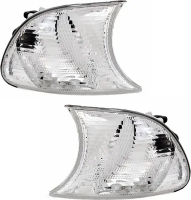 Produktbild von Frontblinker Set für 3er BMW E46 Coupe + Cabrio Facelift Blinker Silber Weiß