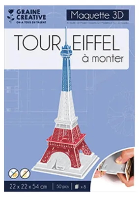 Image de Maquette 3D en carton mousse - Tour eiffel