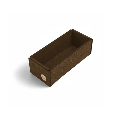 Produktbild von Aufbewahrungsbox CLEAN Filz 23 x 10 x 8 cm ohne Deckel in hellbraun meliert