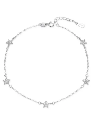 Produktbild von Silbernes Armband mit glitzernden Sternen AGB768/21