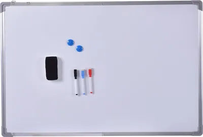 Produktbild von GOPLUS 70 x 50 cm Whiteboard  beschreibbar, Magnettafel Magnetwand mit Aluminium-Rahmen und Stiftablage
