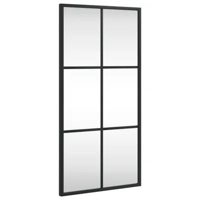 Produktbild von Wandspiegel Schwarz 30x60 cm Rechteckig Eisen