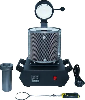 Obrázek produktu pro Tavicí pec na zlato, kapacita 3 kg, napětí 220 V, zástrčka EU, černá zástrčka 220V EU