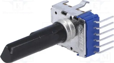 Immagine prodotto di 2 potenziometri: RK12L12C0A0G, potenziometri variabili da 10kΩ, tolleranza del 20%, potenza dissipata 50mW, angolo di rotazione 300°