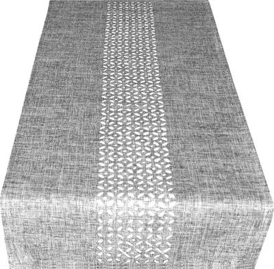Produktbild von Tischläufer Durchbrochene Ornamente grau 40x90 cm