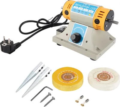 Produktbild von EU-Stecker 220V 350W Elektrische Schleifmaschine Poliermaschine für Schmuck Dental Drehbank Motor