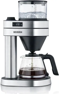 Produktbild von Severin Caprice, Filterkaffeemaschine, Gemahlener Kaffee, 1580 W, Schwarz, Edelstahl