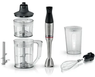 Zdjęcie produktu dla Bosch Serie 6 MSM6M852, 1,3 l, Rozgniatacz do lodu, 1,4 m, 1200 W, Czarny, Stal nierdzewna