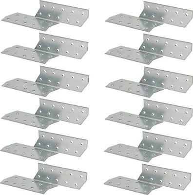 Obrázok produktu pre KOTARBAU® sada 25 kotiev na krokvy 170 x 40 mm rovné oceľové kotvy na spevnenie drevených konštrukcií