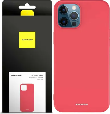 Immagine prodotto di Custodia in silicone SPACECASE Custodia in silicone per iPhone 12 Pro Max Rosso
