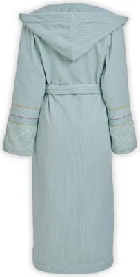 Produktbild von PiP Studio Bademantel Morgenmantel Saunamantel Bathrobe Soft Zellige, Farbe:Blau, Wäschegröße:L, Artikel:-blue