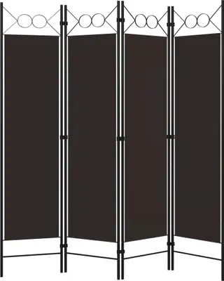Obrázok produktu pre vidaXL 4-dielna priečka do izby hnedá 160 x 180 cm