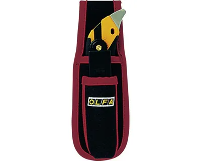 Produktbild von Messer OLFA Cutter L5 X-Design mit Stahldorn inkl. Gürteltasche und 5 Ersatzklingen