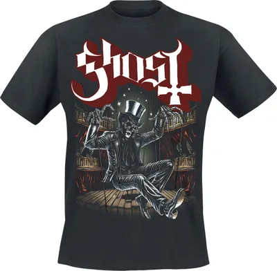 Produktbild von Ghost T-Shirt Herren Pull The Strings schwarz Band-Merch, Bands 100% Baumwolle XXL