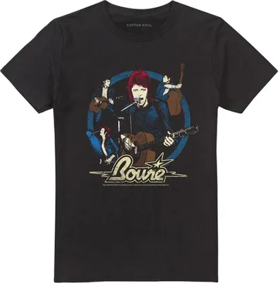 Image de David Bowie - T-shirt "Folk" pour homme/femme unie TV28097 (XXL) (Noir)