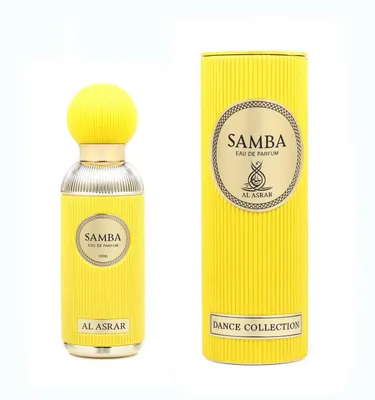 Zdjęcie produktu dla Alasrar Samba, woda perfumowana dla kobiet. Nuty zapachowe: grejpfrut, jeżyna, bergamotka, róża, wanilia, piżmo, ambra, drzewo
