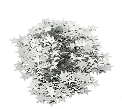Produktbild von Oblique Unique Stern Konfetti Geburtstag Hochzeit Silberhochzeit Feier Tisch Deko Weihnachten 14g - silber