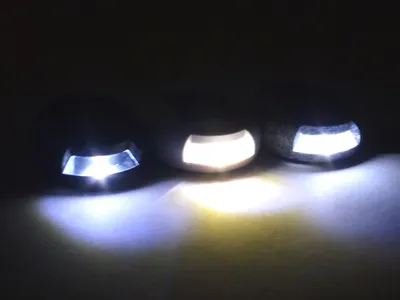 Produktbild von 3 x LED Solar-Stein-Wege-Boden-Leuchte mit Erdspieß