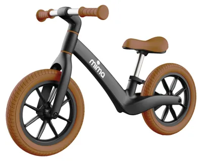 Produktbild von mima zoom lite Laufrad für Kinder 2–6 Jahre, Schwarz/Camel, 2,6 kg, PolyurethanReifen, höhenverstellbarer Sitz, 360° Lenker