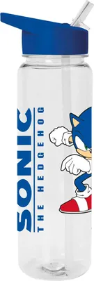 Produktbild von Sonic The Hedgehog - Wasserflasche "Gotta Go Fast", Kunststoff PM6624 (Einheitsgröße) (Transparent/Blau)