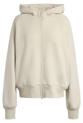 Produktbild von adidas Damen Soft Lux Full-Zip Hoodie Sweatshirt, Crystal Linen, XS