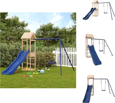 Produktbild von vidaXL Spielturm Massivholz Kiefer -  Schaukeln & Spieltürme