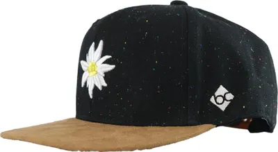 Produktbild von Bavarian Caps Cap "Edelweiß Konfetti", schwarz, Gr. Einheitsgröße