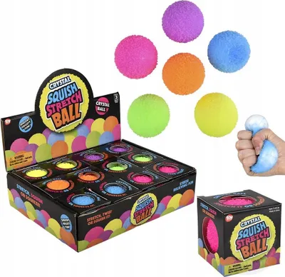 Produktbild von Glänzende Anti-Stress-Bälle für Kinder, 6 Stück, Lernhilfe