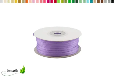 Produktbild von Satinband 3mm x 91m Rolle, Farbe:121 flieder