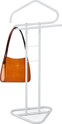 Produktbild von PAVO Stummer Diener, weiß, aus Metall, 108 cm hoch, 43 cm breit, 37 cm tief