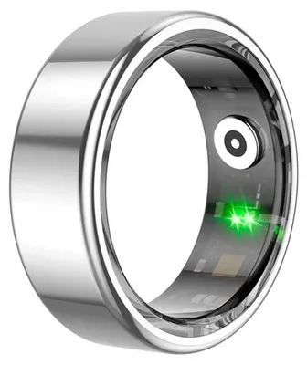 Immagine prodotto di Avizar, anello intelligente misura 12 in titanio con custodia di ricarica, argento