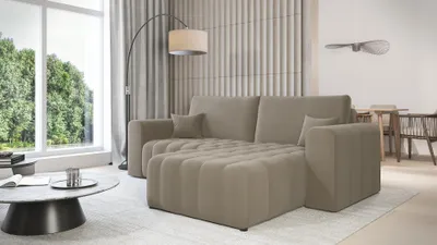 Obrázek produktu pro Sedací souprava s úložným prostorem BELADORE - béžová