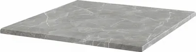 Image de Plateau de table stratifié carré 60 x 60 cm en marbre gris - Oviala Haussmann