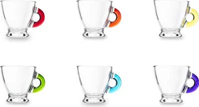 Image de Excelsa Set de 6 tasses à espresso Verre Limpido 9,5 cl Multicolore