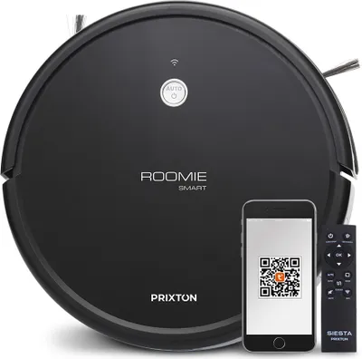 Produktbild von PRIXTON Roomie Smart Roboter-Staubsauger | Saugen und Schrubben, WLAN, Mobile App