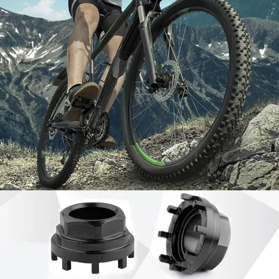 Produktbild von Famanu Fahrrad Kurbelabzieher und Lockring Werkzeug - 8-Zahn Splines Tretlager Extractor
