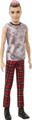 Zdjęcie produktu dla Mattel DWK44, GVY29 - Lalka Barbie Ken Fashionistas - Punker