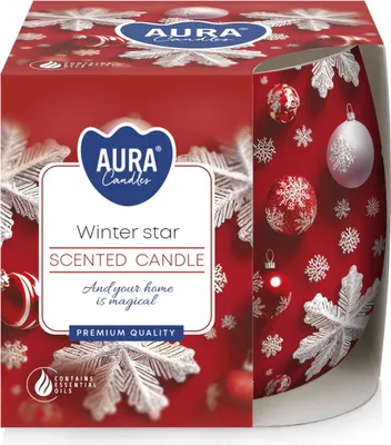 Produktbild von Duftkerze im Glas STAR Weihnachtsdeko