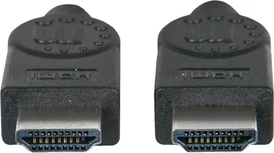 Produktbild von Manhattan High Speed HDMI Kabel, HDMI Stecker auf Stecker, geschirmt, schwarz, 22,5 m, 22,5 m, HDMI Typ A (Standard), HDMI Typ A (Standard), 3D, 10,2 Gbit/s, Schwarz