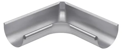 Produktbild von BRYZA Innen-Rinnenwinkel verzinkt Ø 125 mm, Naturzink
